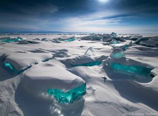 Turquoise Ice Northern Lake Baikal